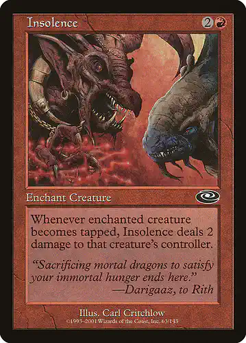Insolence - pls Spoiler