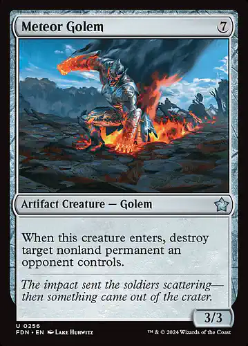 Meteor Golem - fdn Spoiler