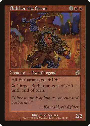 Balthor the Stout - tor Spoiler