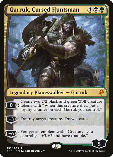 Garruk, Cursed Huntsman - eld Spoiler