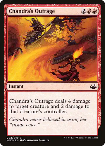 Chandra's Outrage - mm3 Spoiler