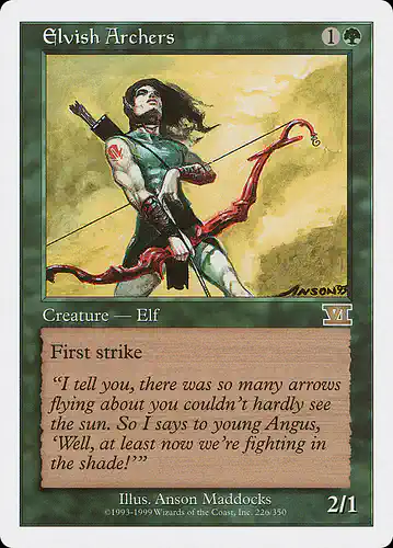 Elvish Archers - 6ed Spoiler