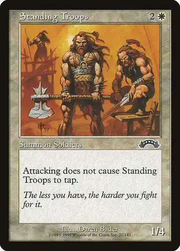 Standing Troops - exo Spoiler
