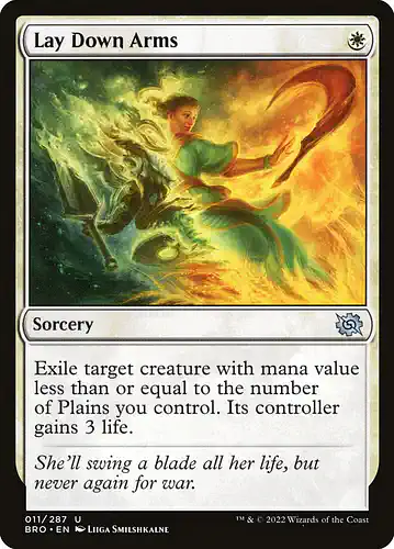 Lay Down Arms - bro Spoiler