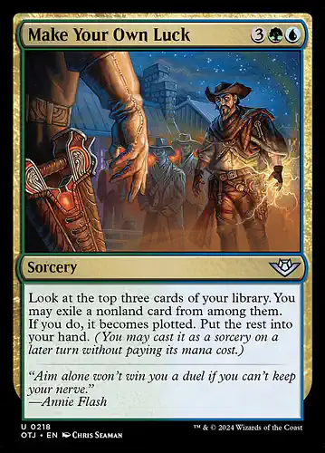 Make Your Own Luck - otj Spoiler