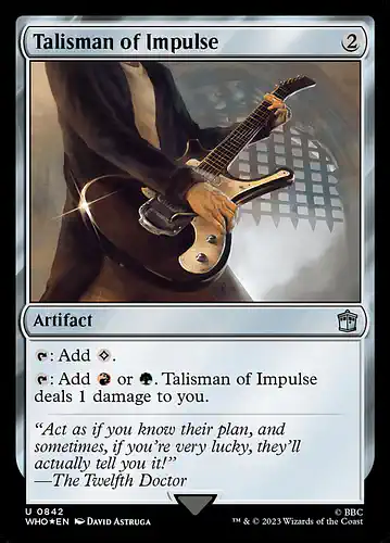 Talisman of Impulse - who Spoiler