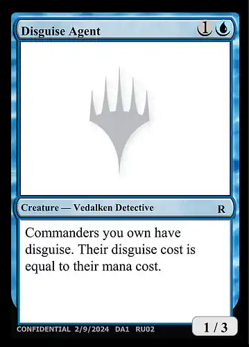 Disguise Agent - unk Spoiler