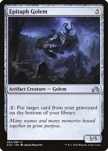 Epitaph Golem - soi Spoiler