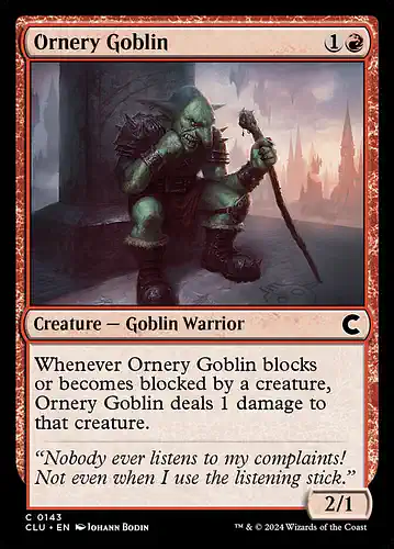 Ornery Goblin - clu Spoiler