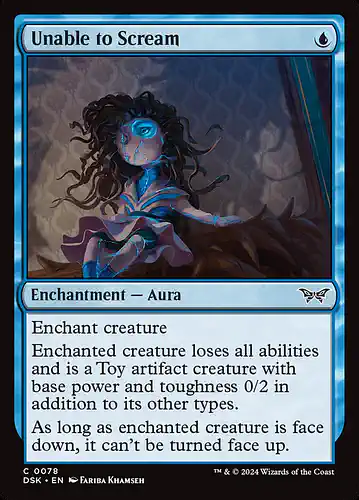 Unable to Scream - dsk Spoiler
