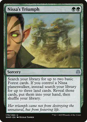 Nissa's Triumph - war Spoiler