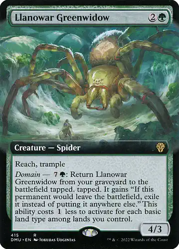 Llanowar Greenwidow - dmu Spoiler