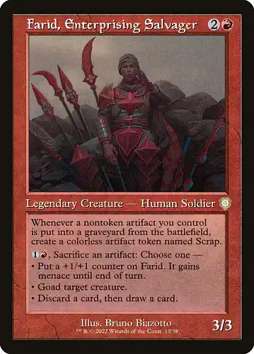 Farid, Enterprising Salvager - brc Spoiler
