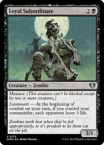 Loyal Subordinate - cmm Spoiler