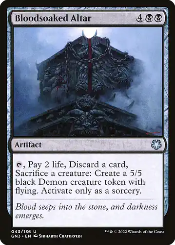 Bloodsoaked Altar - gn3 Spoiler