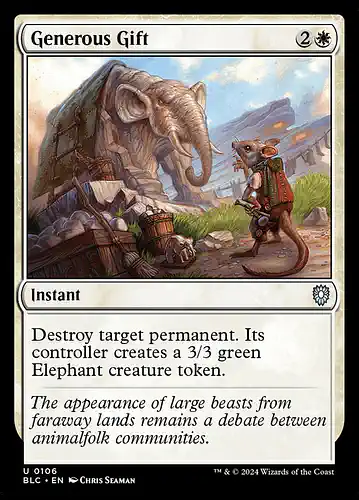Generous Gift - blc Spoiler