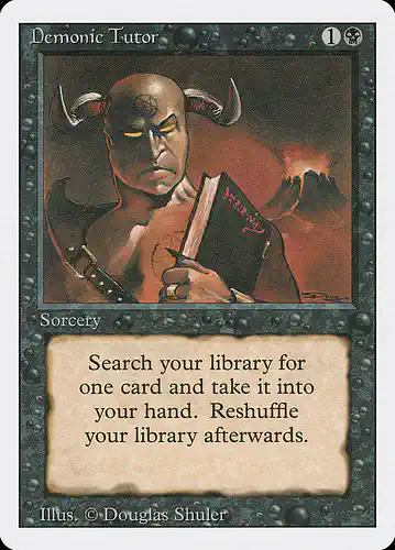 Demonic Tutor - 3ed Spoiler