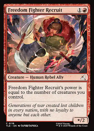 Freedom Fighter Recruit - tle Spoiler