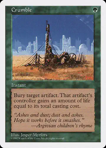 Crumble - 5ed Spoiler