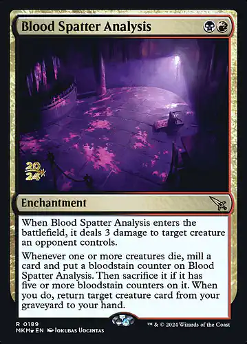 Blood Spatter Analysis - mkm Spoiler
