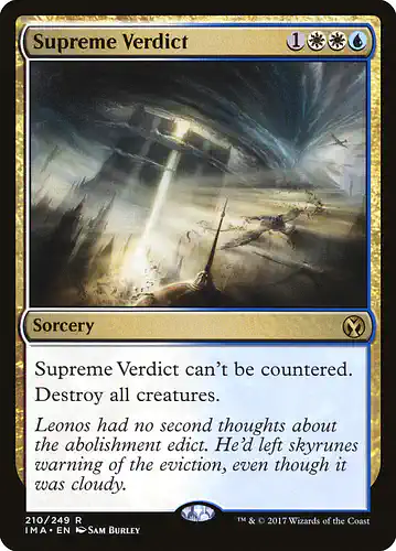 Supreme Verdict - ima Spoiler
