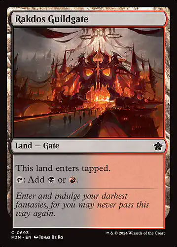 Rakdos Guildgate - fdn Spoiler