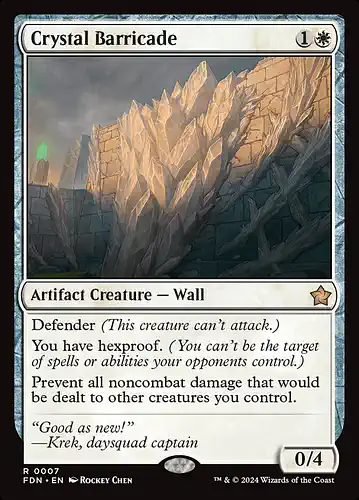 Crystal Barricade - fdn Spoiler