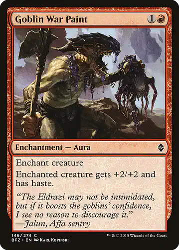 Goblin War Paint - bfz Spoiler
