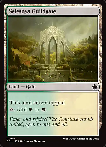 Selesnya Guildgate - fdn Spoiler