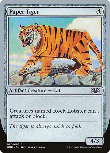 Paper Tiger - und Spoiler