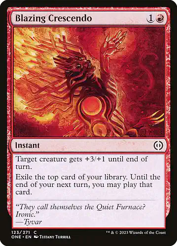 Blazing Crescendo - one Spoiler