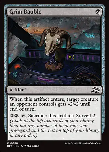 Grim Bauble - dft Spoiler