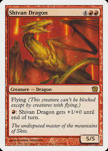 Shivan Dragon - 9ed Spoiler