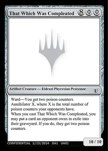 That Which Was Compleated - unk Spoiler