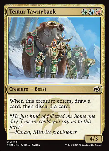 Temur Tawnyback - tdm Spoiler