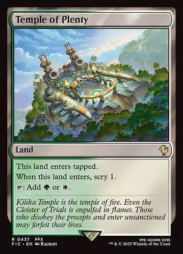Temple of Plenty - fic Spoiler