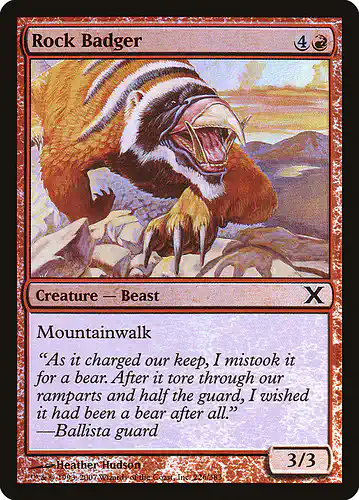 Rock Badger - 10e Spoiler