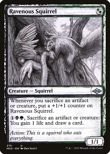 Ravenous Squirrel - mh2 Spoiler