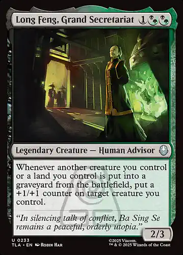 Long Feng, Grand Secretariat - tla Spoiler
