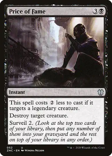 Price of Fame - znc Spoiler