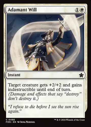 Adamant Will - fdn Spoiler