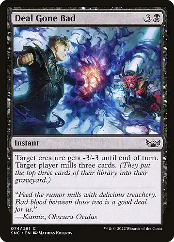 Deal Gone Bad - snc Spoiler