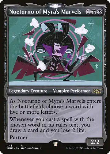 Nocturno of Myra's Marvels - unf Spoiler
