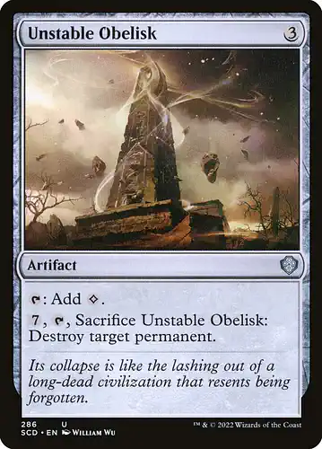 Unstable Obelisk - scd Spoiler