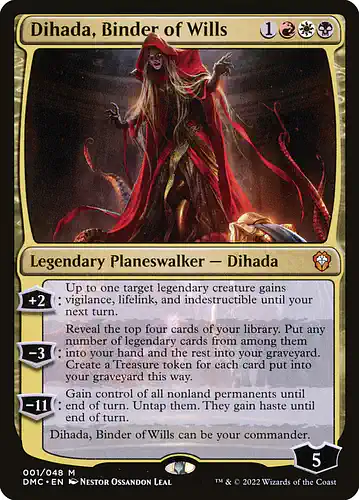 Dihada, Binder of Wills - dmc Spoiler
