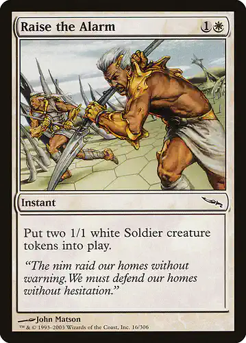 Raise the Alarm - mrd Spoiler