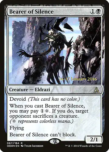 Bearer of Silence - ogw Spoiler
