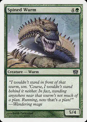 Spined Wurm - 8ed Spoiler