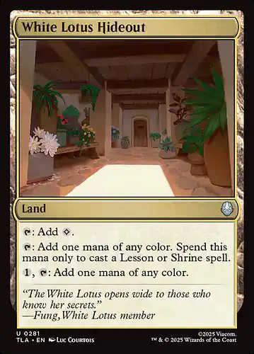 White Lotus Hideout - tla Spoiler