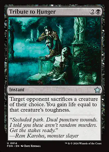 Tribute to Hunger - fdn Spoiler